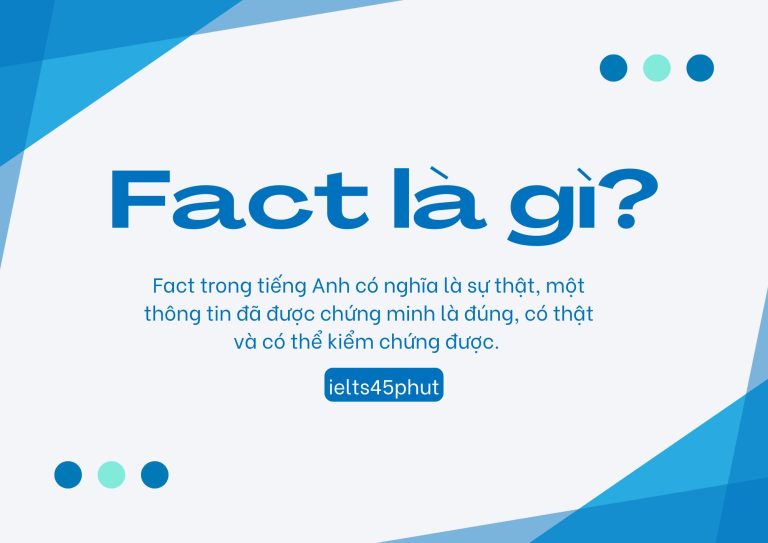 Fact là gì? Định nghĩa chi tiết và cách sử dụng trong IELTS